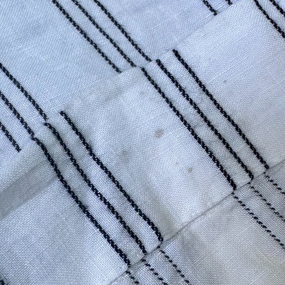 & Other Stories Linen Blend Jumpsuit Stripe White Open Back Size 6 Women's - Picture 16 of 16